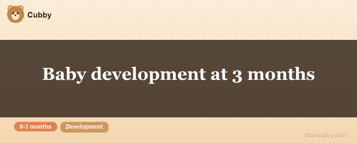 Baby development at 3 months