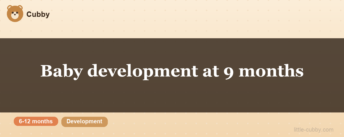 Baby development at 9 months