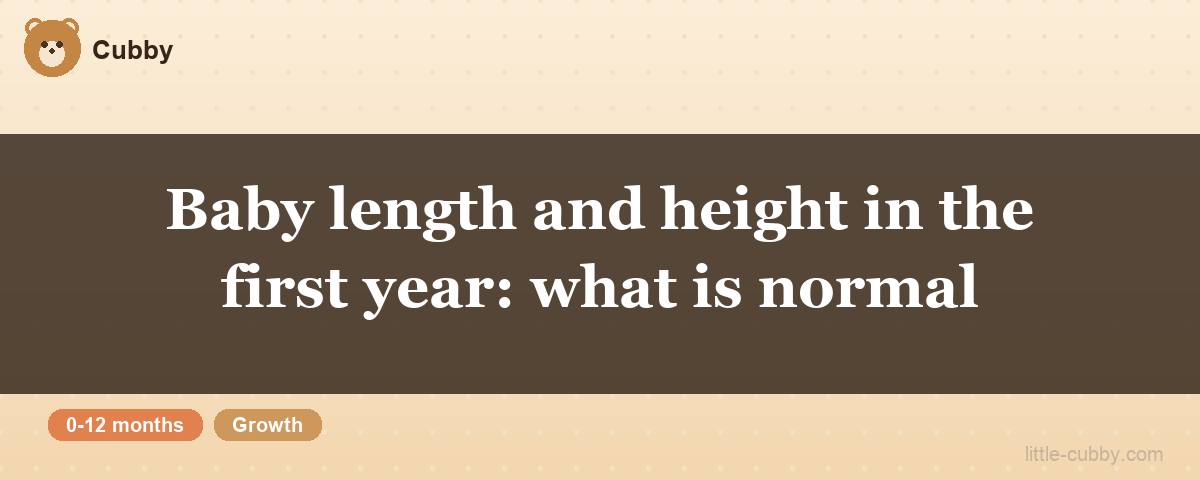 Baby length and height in the first year: what is normal