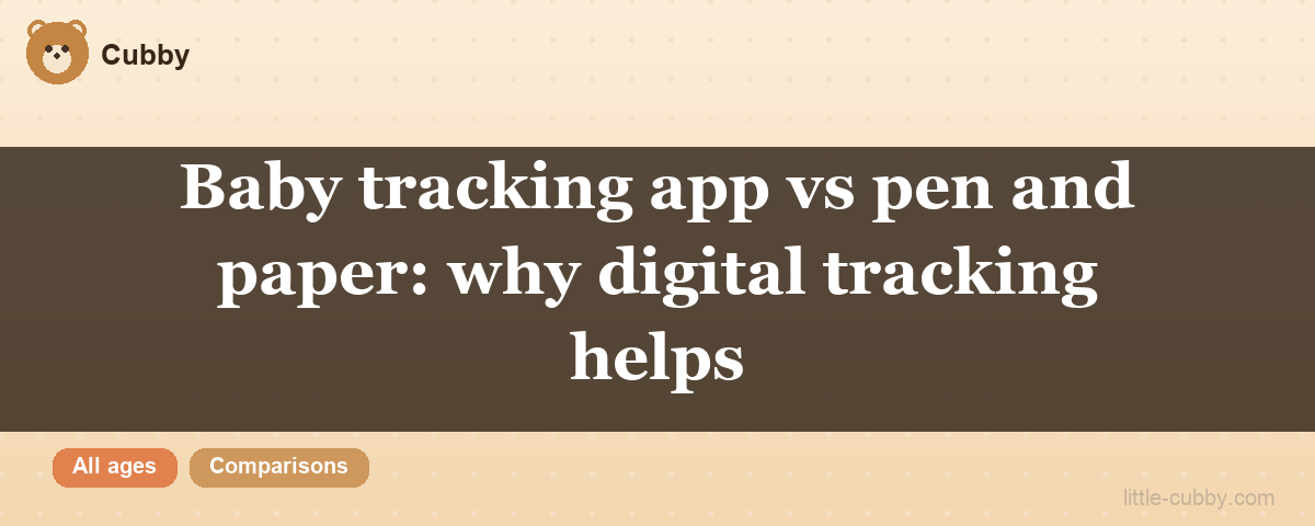Baby tracking app vs pen and paper: why digital tracking helps