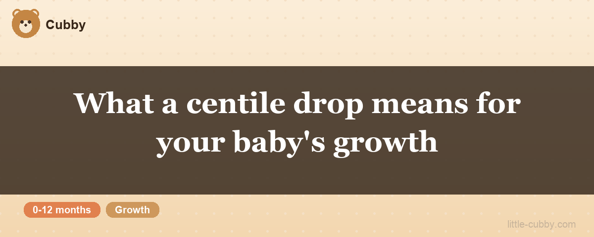 What a centile drop means for your baby's growth