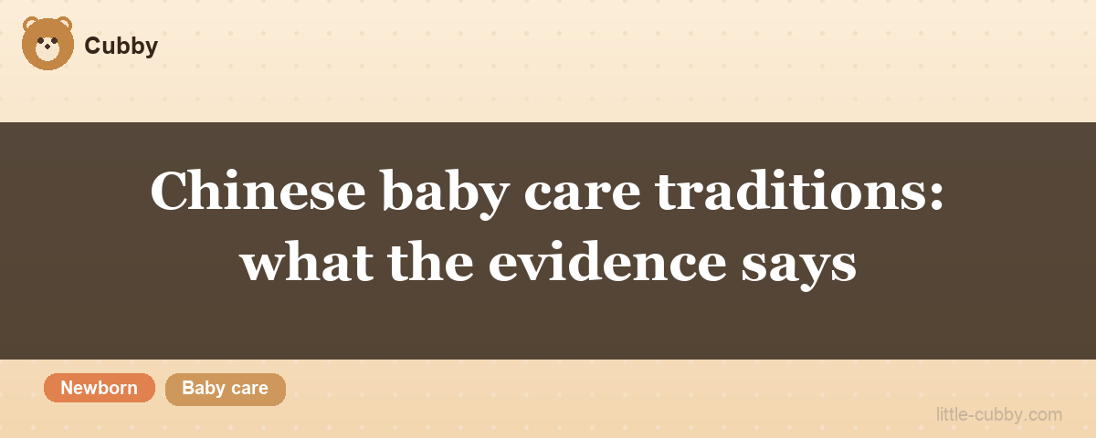 Chinese baby care traditions