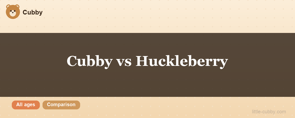 Cubby vs Huckleberry comparison