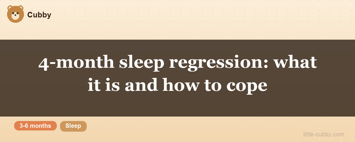 4-month sleep regression: what it is and how to cope