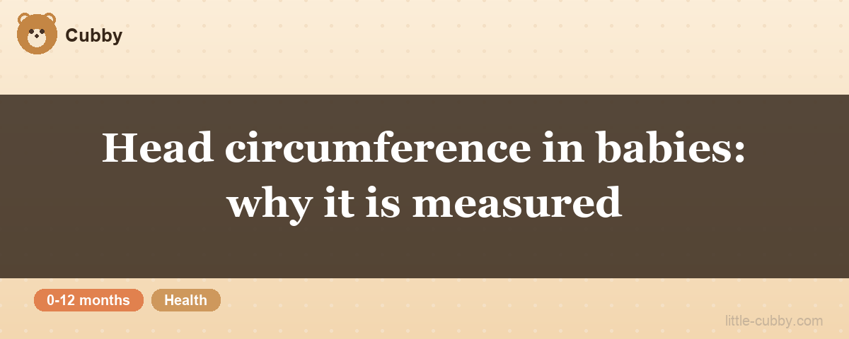 Head circumference in babies: why it is measured