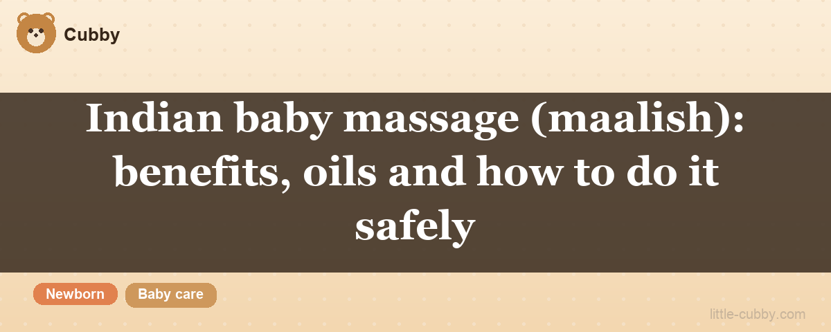 Maalish: traditional newborn oil massage